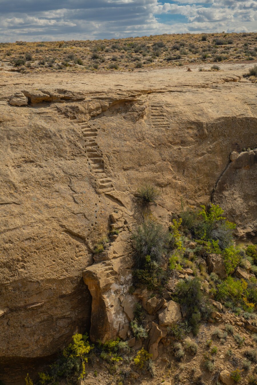 Jackson Stairs in Chaco Culture National Historic Park