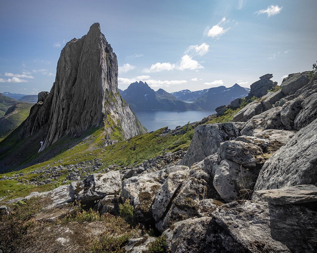 A view of Segla mountain on the island of Senja, Norway