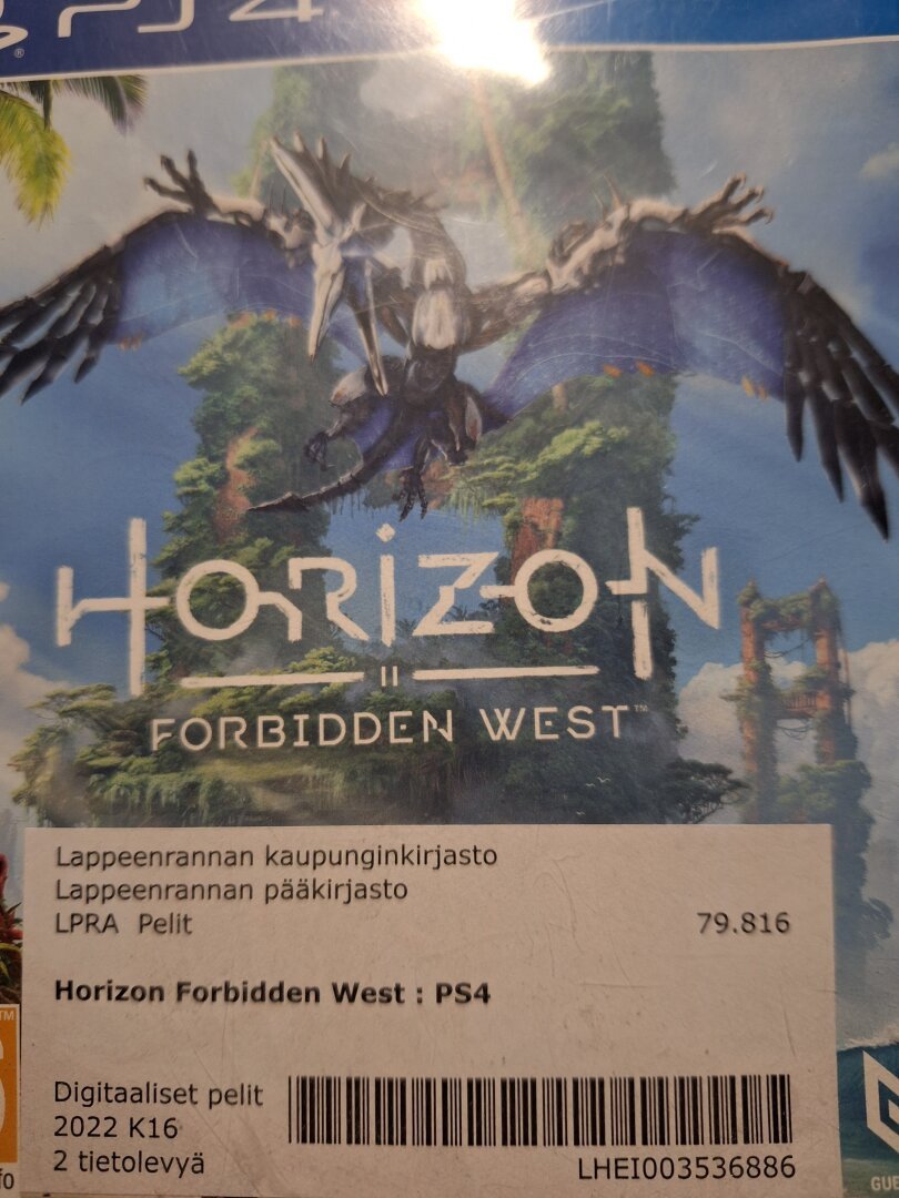 The cover of the game Horizon Forbidden West