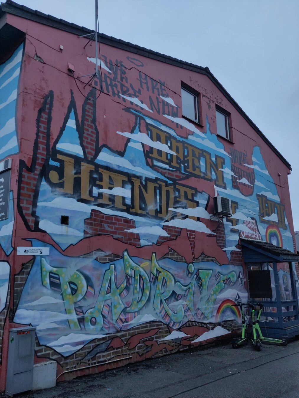 Graffiti art on the side of a building