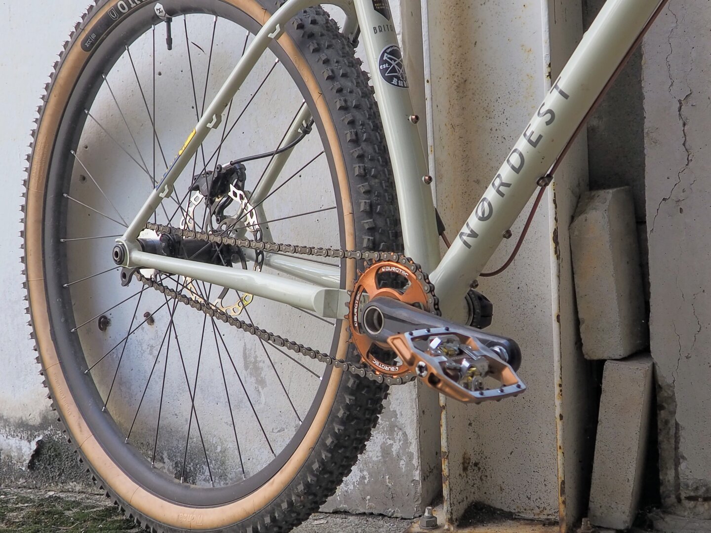 drivetrain of a singlespeed mountainbike