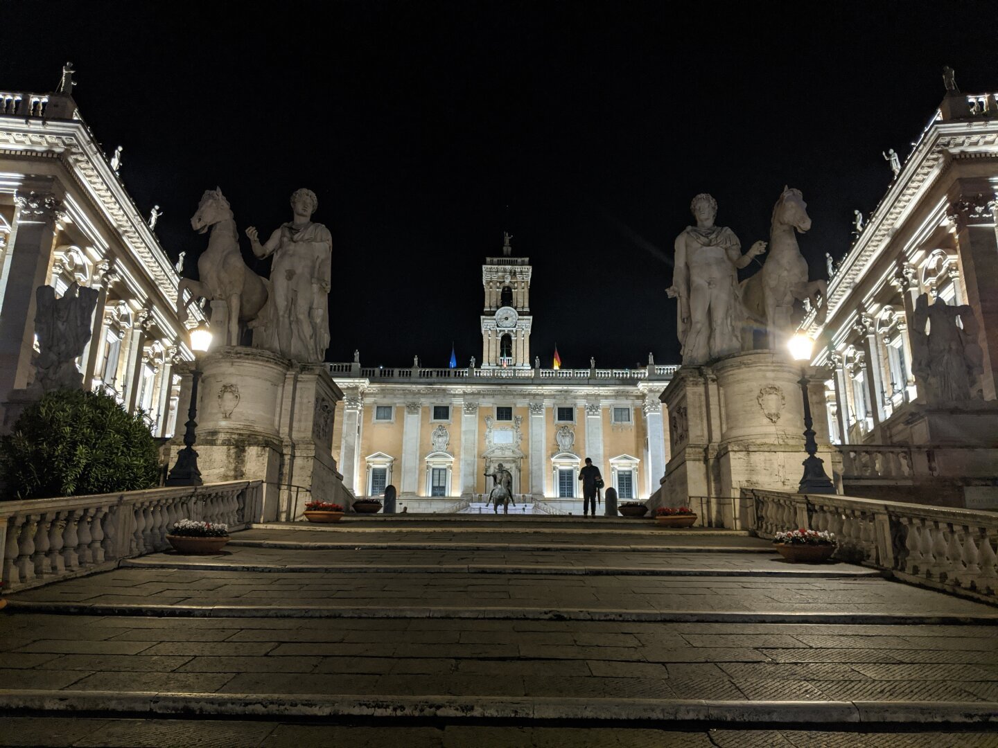 Campidoglio, Rome, at night