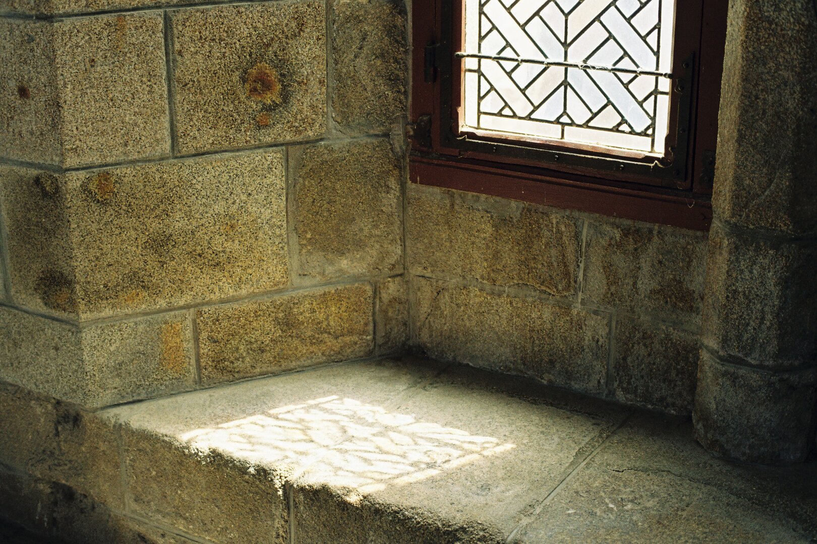 Window in the Mont St. Michel monastery