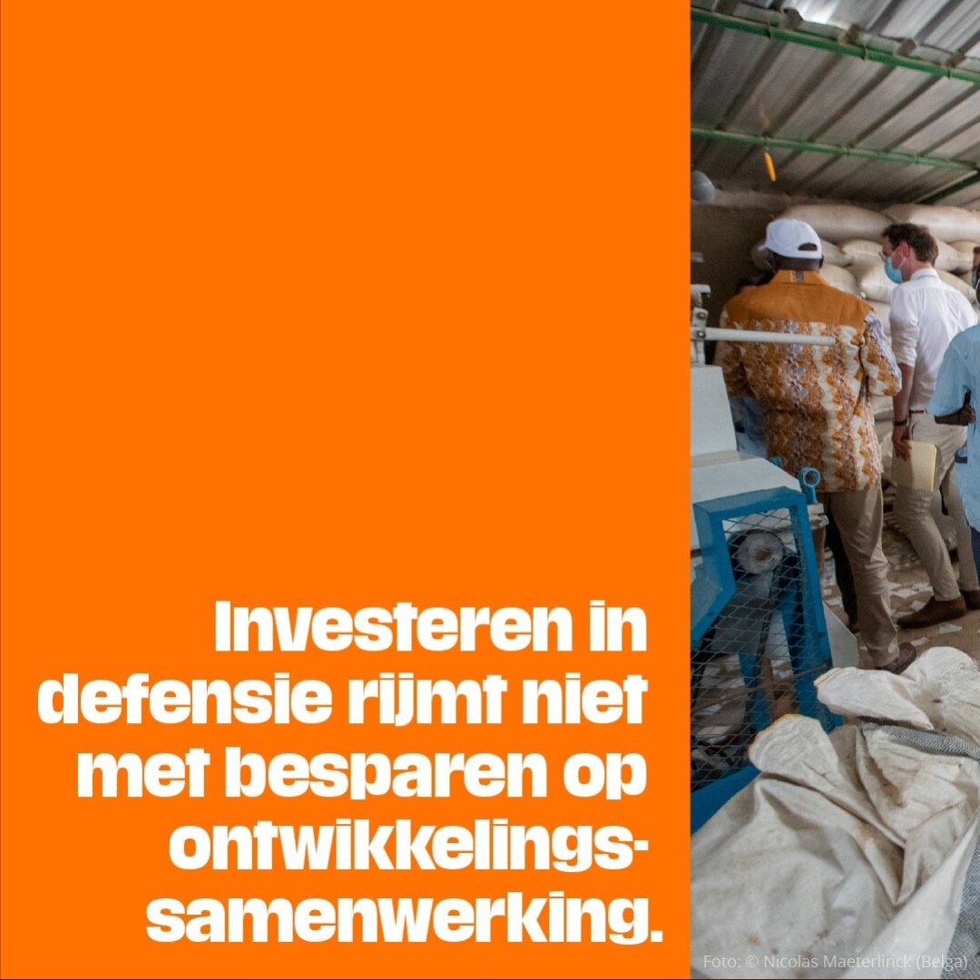 Investeren in defensie rijmt niet met besparen op ontwikkelings- samenwerking.