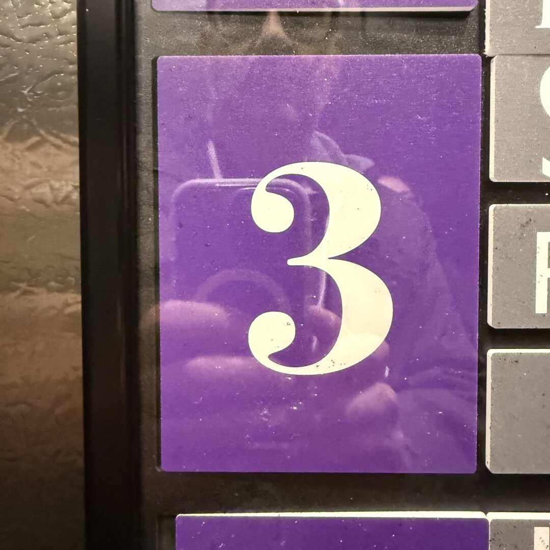 The number 3