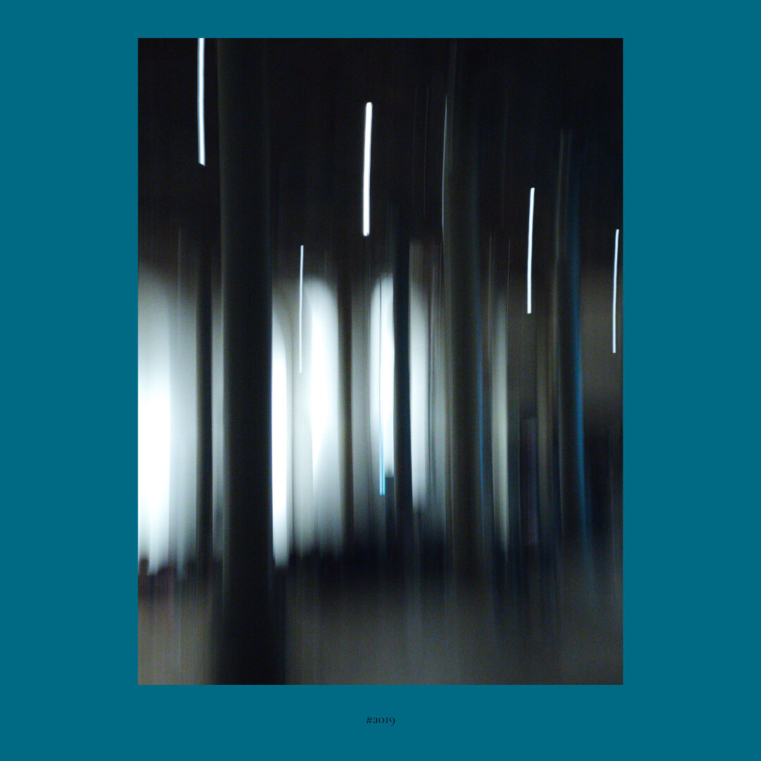 Columns of light expanding in space, creating altering and filling the void with chance. A streak of light, a moment and it’s gone again.