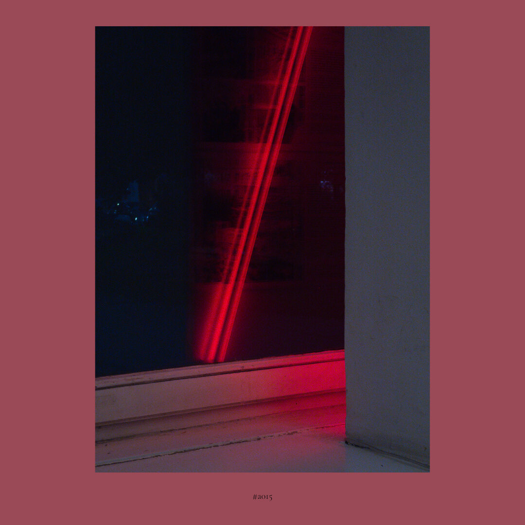 a red anomaly scanning for information to be revealed; to be found. The endless process of decoding and encoding encapsulated in this trace of space