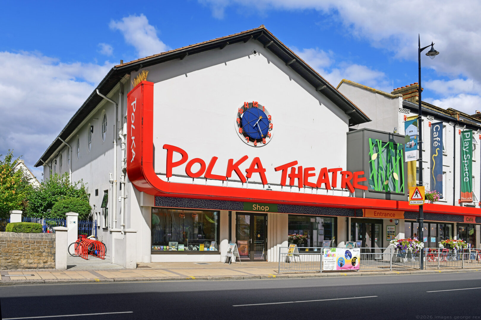 Photo of a children's theatre, redeveloped by Foster Wilson Size, 2021. The Broadway, Wimbledon, London Borough of Merton.