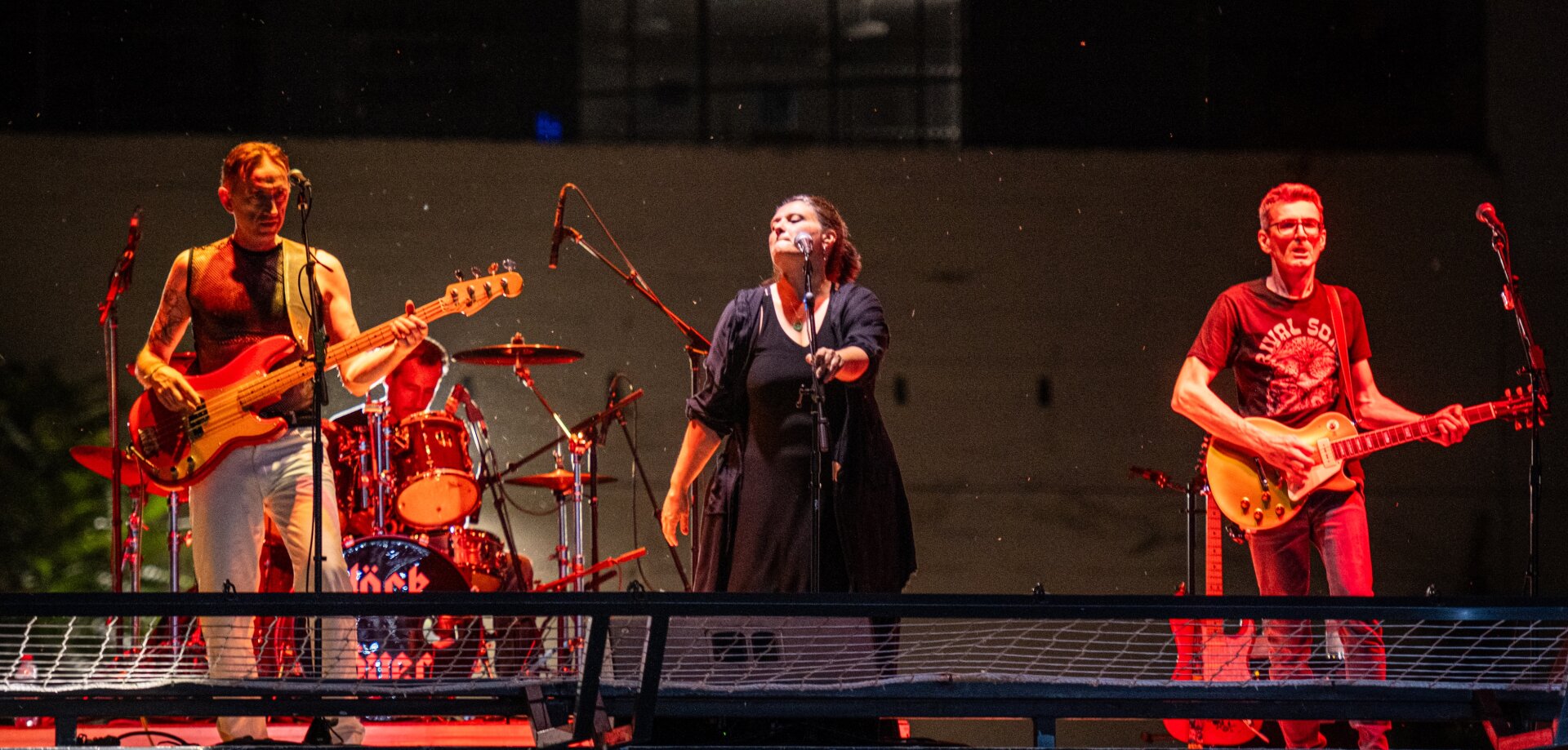 Band pictures from a live concert