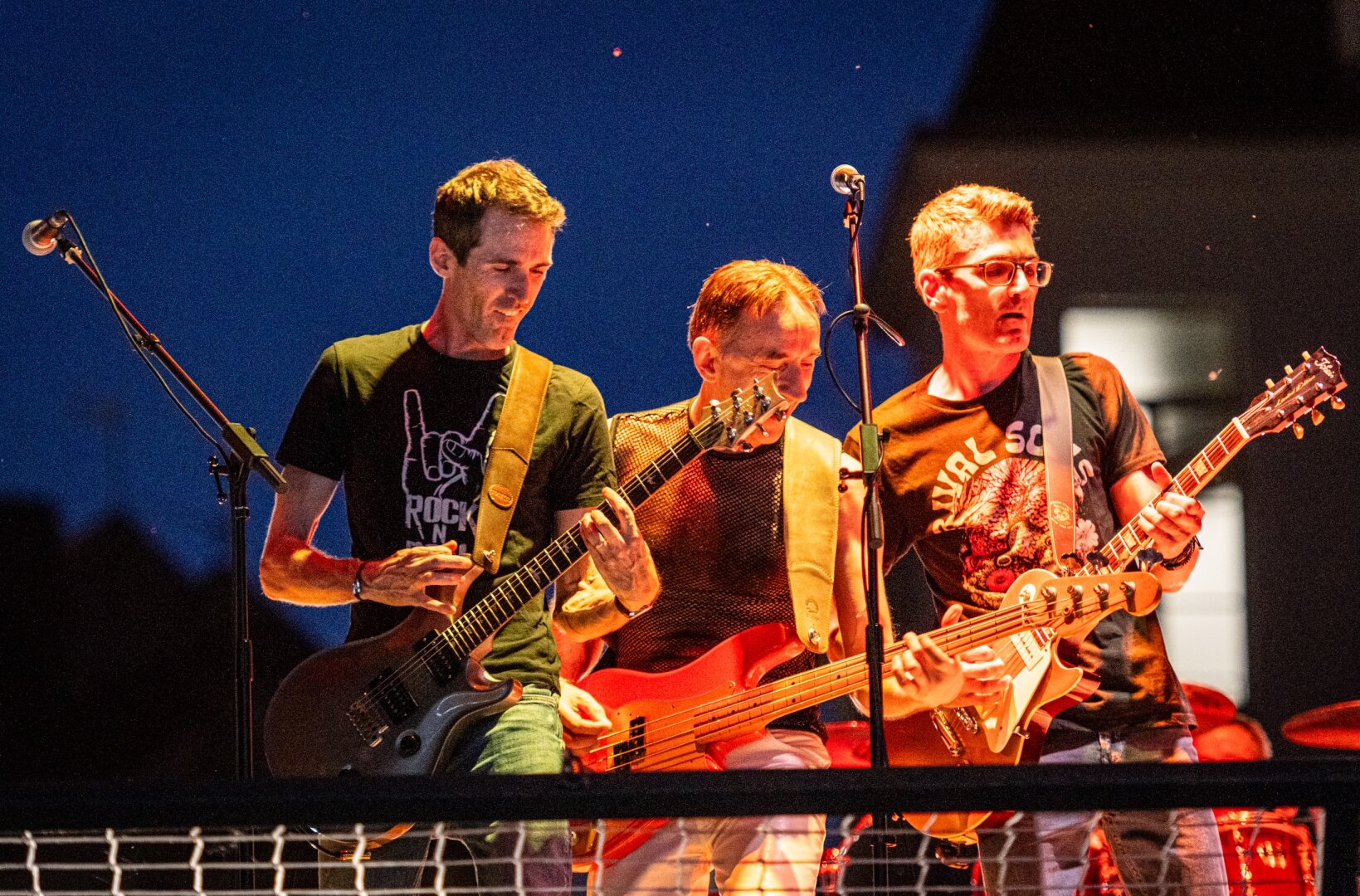 Band pictures from a live concert