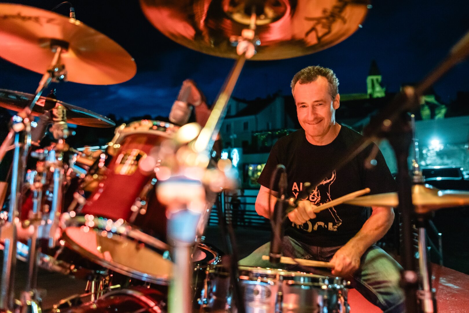 Band pictures from a live concert