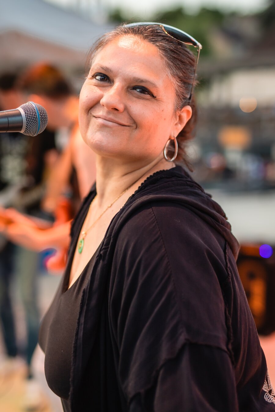 Band pictures from a live concert