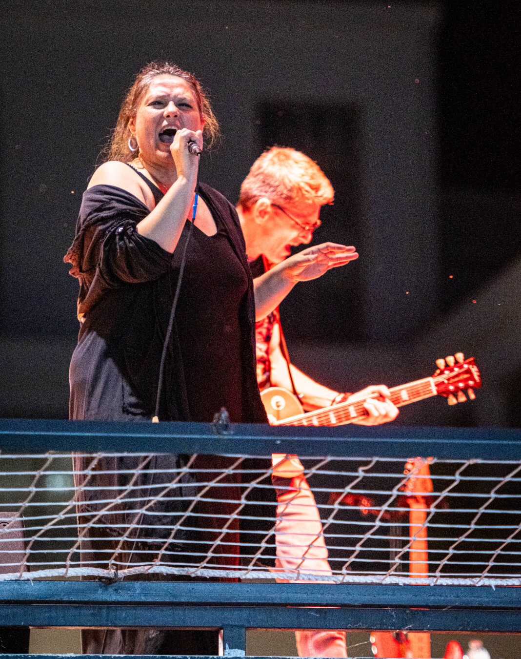 Band pictures from a live concert