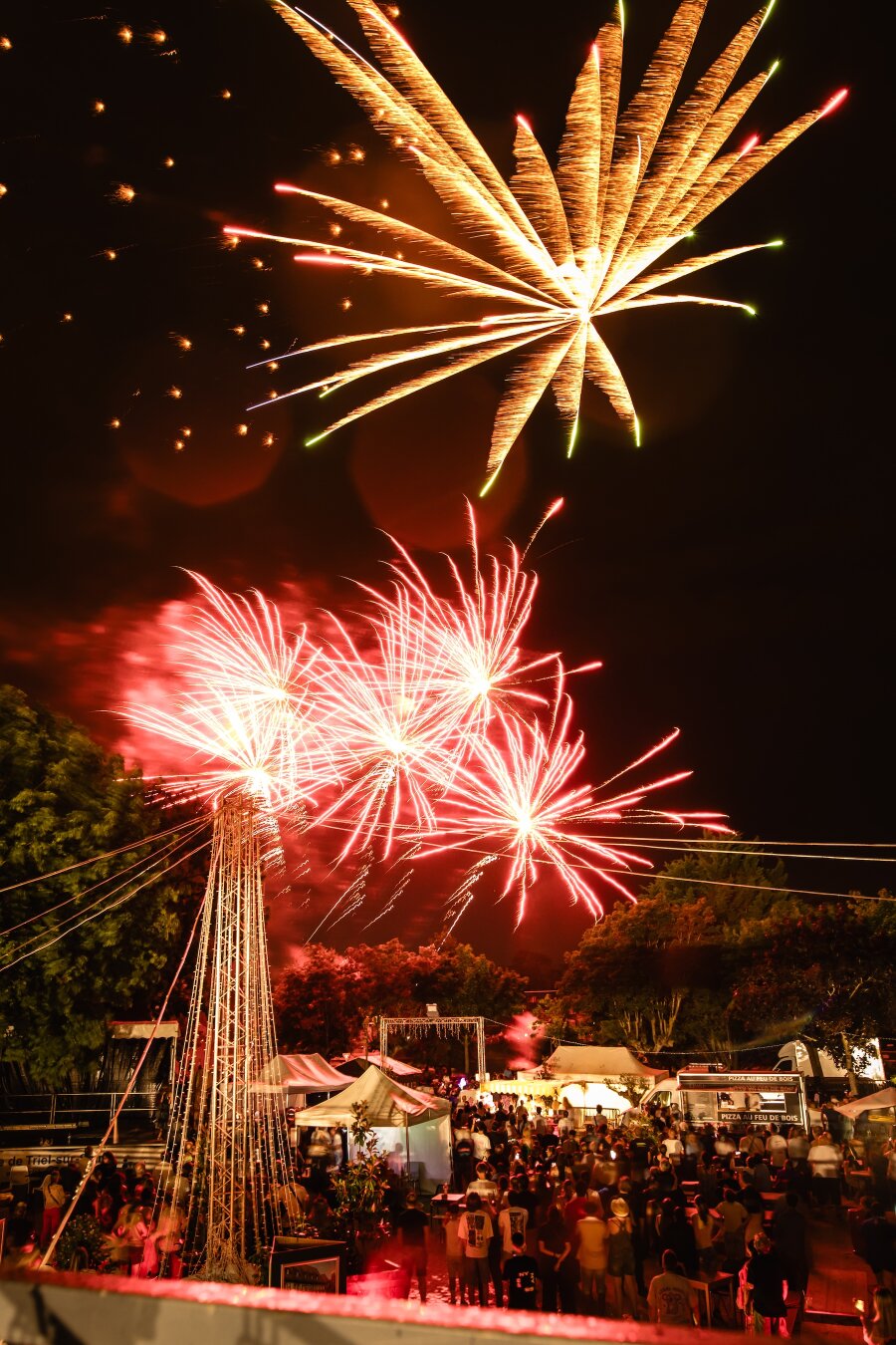 Band pictures from a live concert