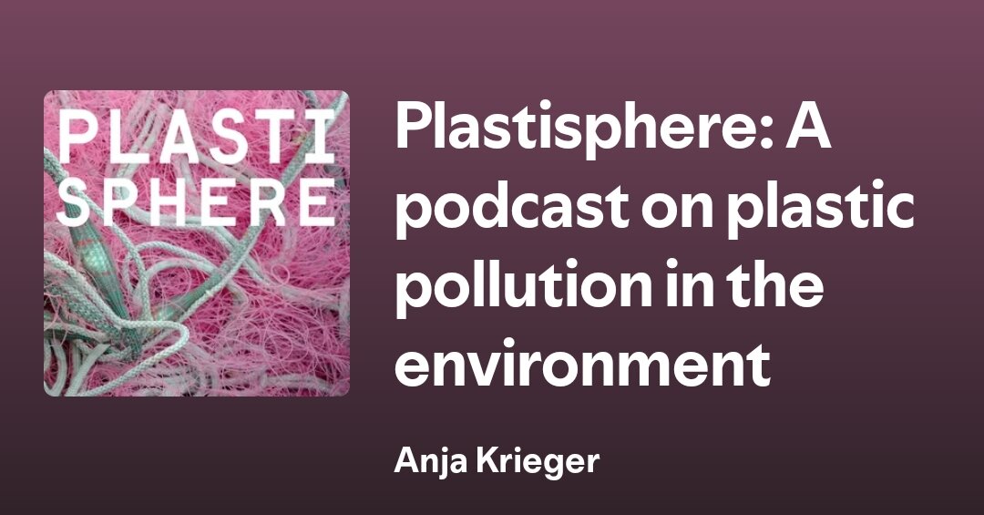 Key visual of the Plastisphere Podcast by Anja Krieger showing pink and green entangled fishing nets and ropes.