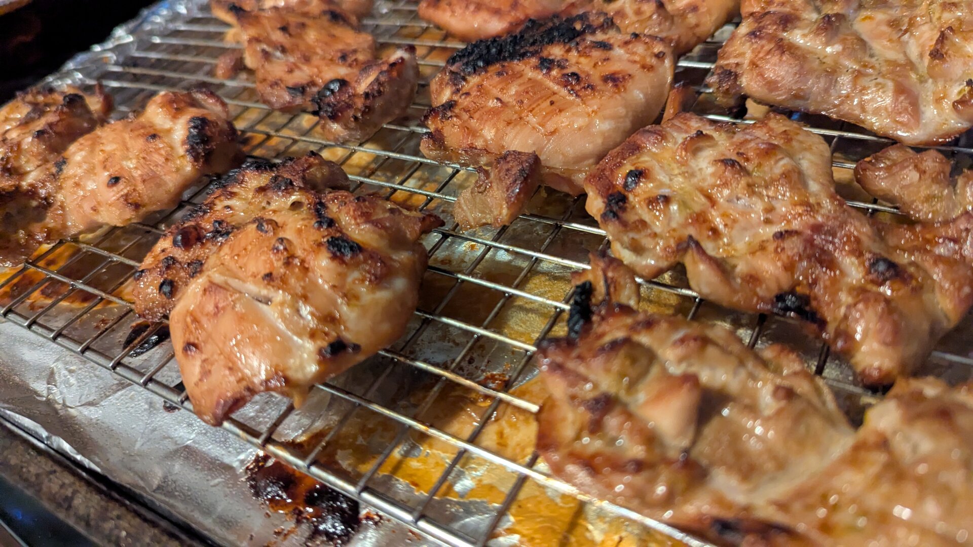 broiled marinated chicken thighs