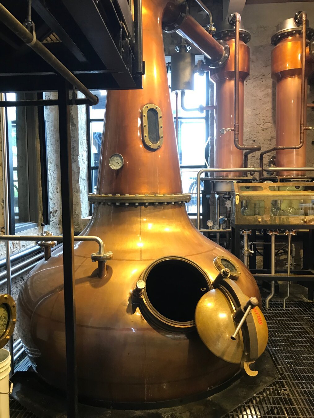 A copper still at the Spring Mill Distillery in Guelph