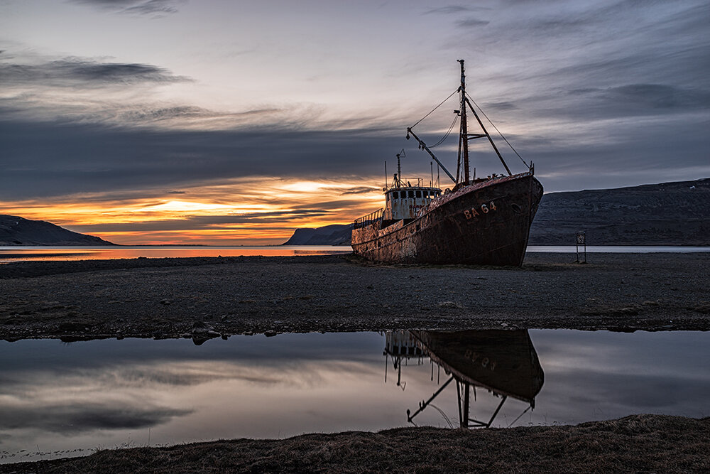 Garðar BA64 shipwreck, Iceland