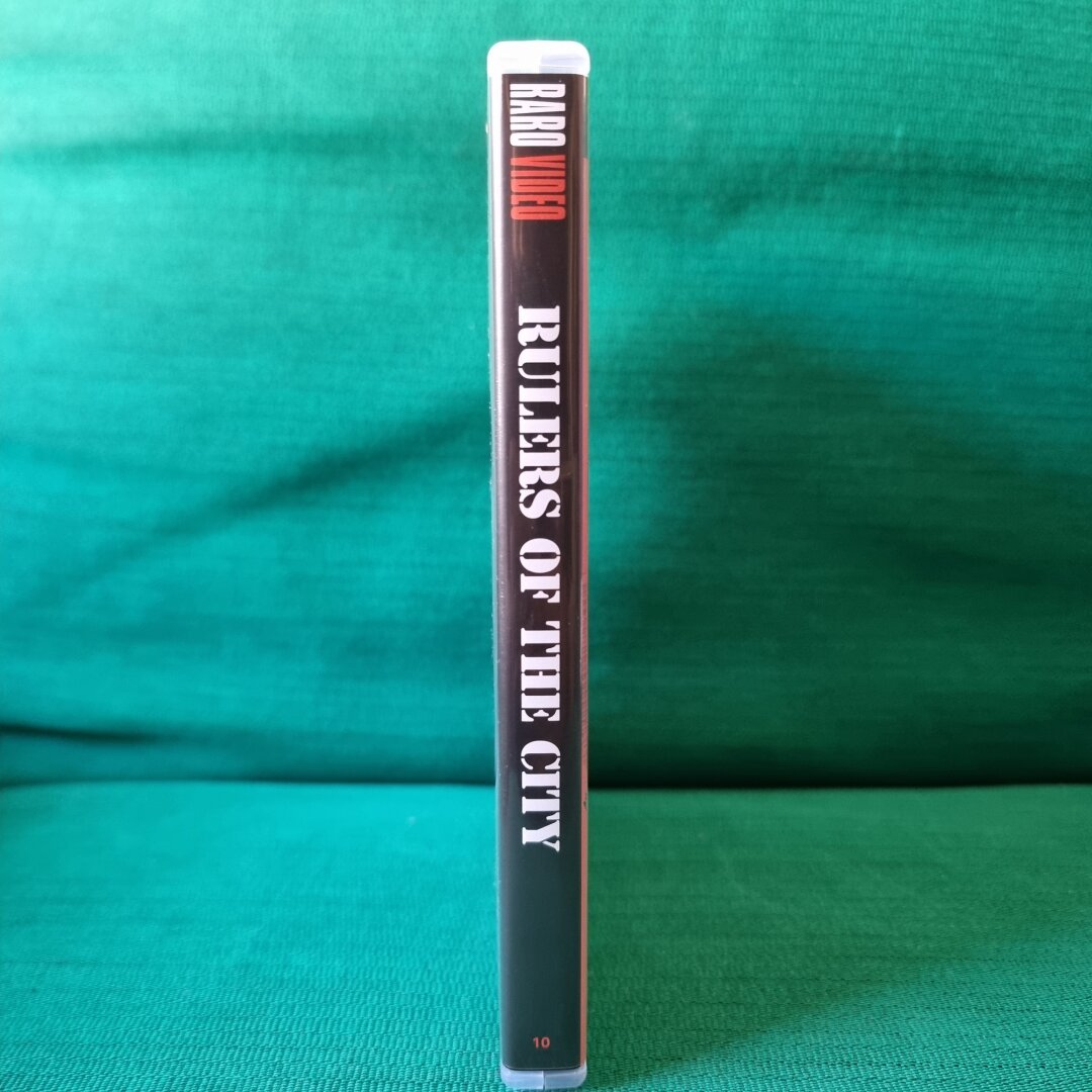 Spine view of the release.