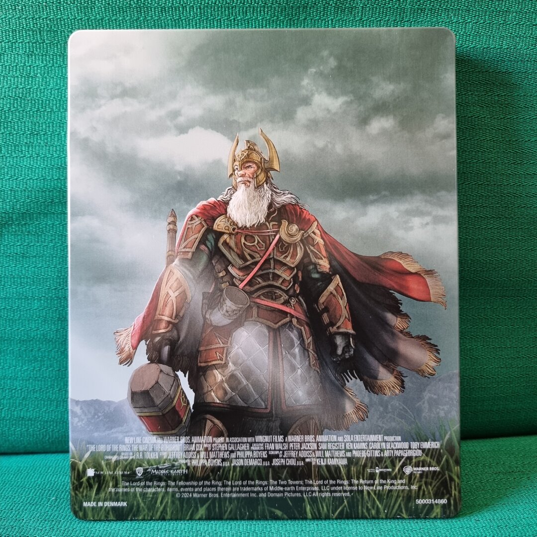 Back view of steelbook