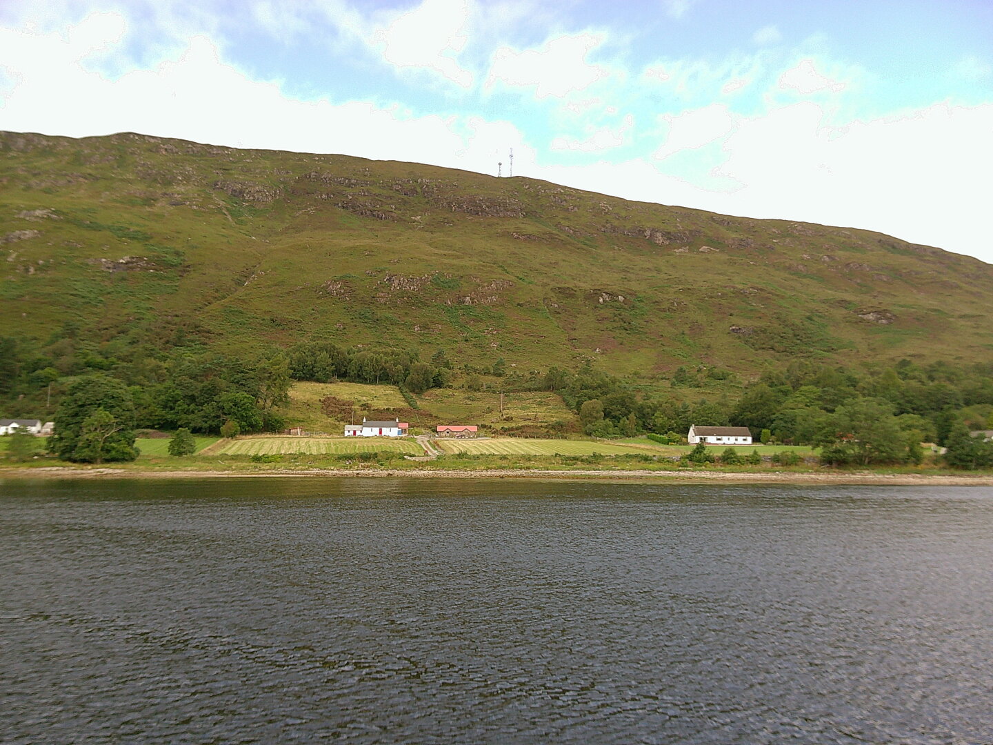 traditional Scottish house on the coast of Loch Linnhe