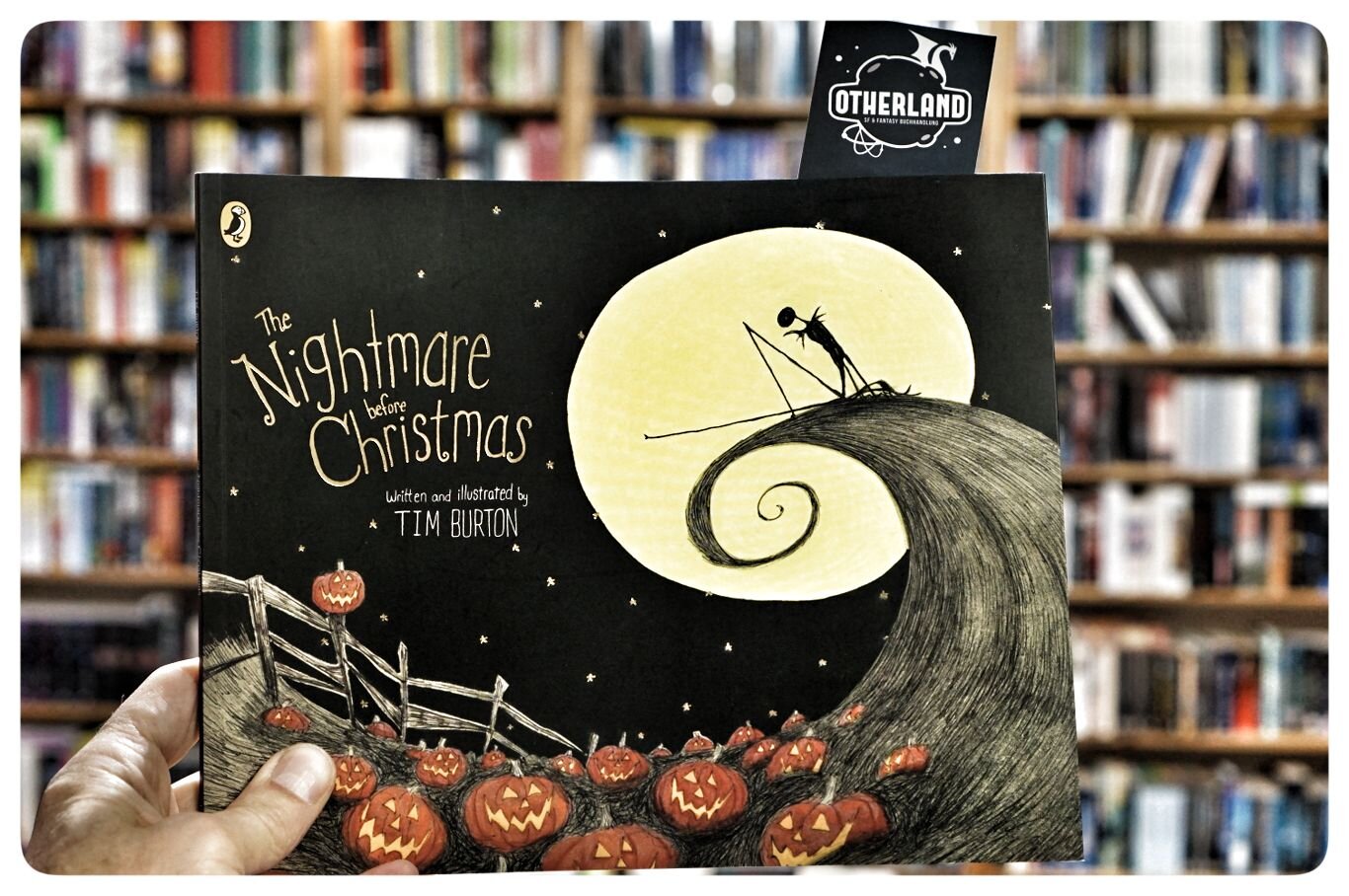 The Nightmare Before Christmas
by Tim Burton

Jack Skellington is the most important figure in Halloween Town and for years he has delighted in organising macabre tricks and frights for Halloween. But this year he doesn't feel right - there must be more to life than scaring people? Then Jack stumbles upon a cheerful, colourful place called Christmas Town and he knows what he must do - he will bring Christmas to Halloween!

This is the first book written and illustrated by the incomparable visionary Tim Burton.