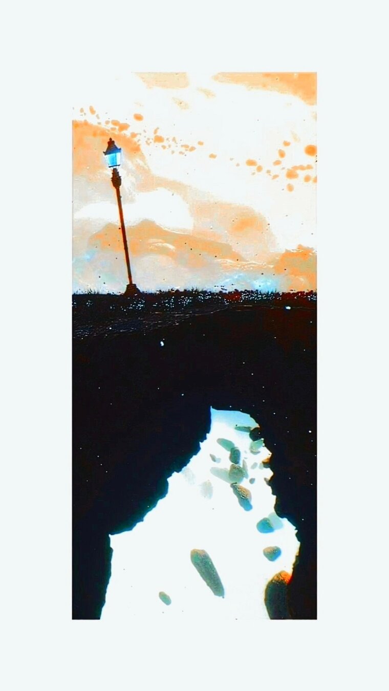 a highly edited vertical still from "The Meadows" area, initially captured on PS5