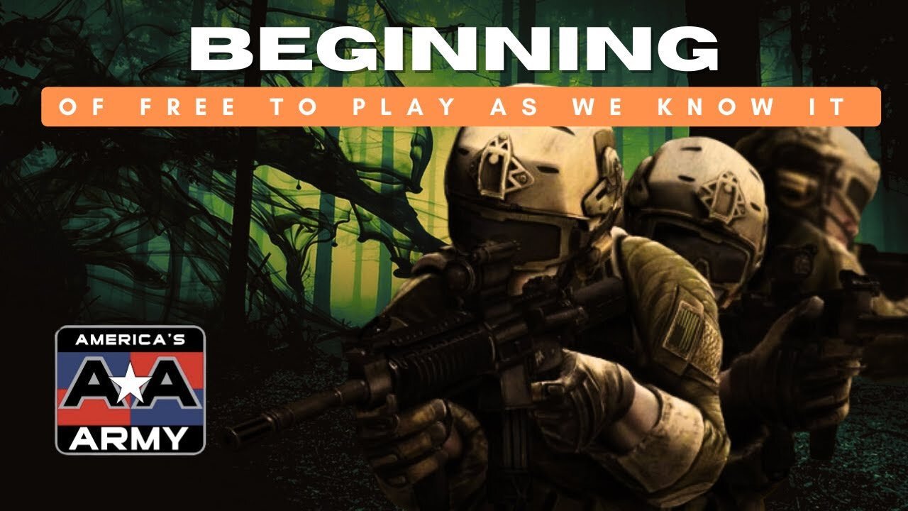 New vídeo coming out today about how Americas army made free to play a must have almoçar 25 years ago