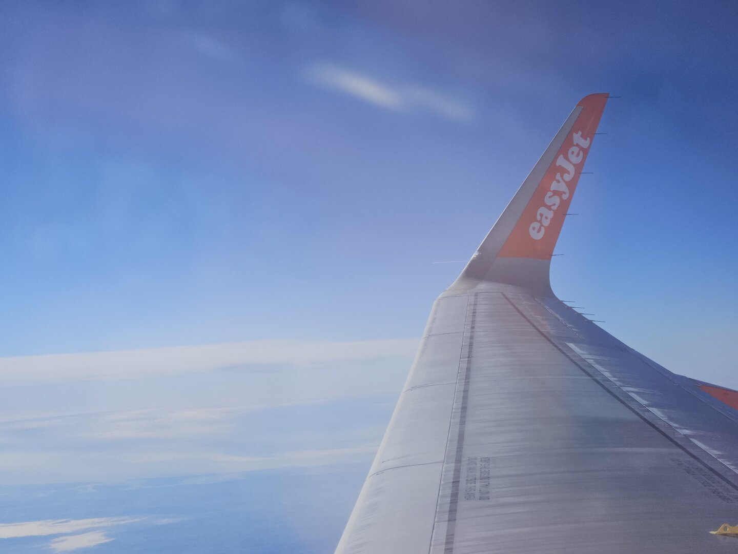 view of sky and wing