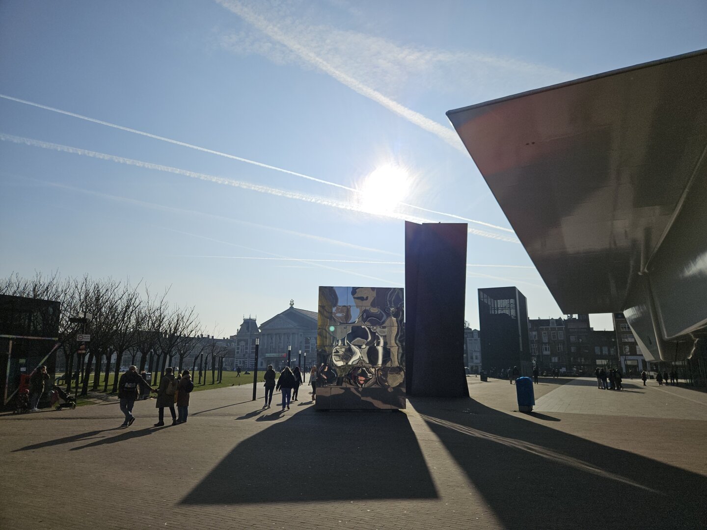 museum square in Amsterdam from the Van Gogh museum