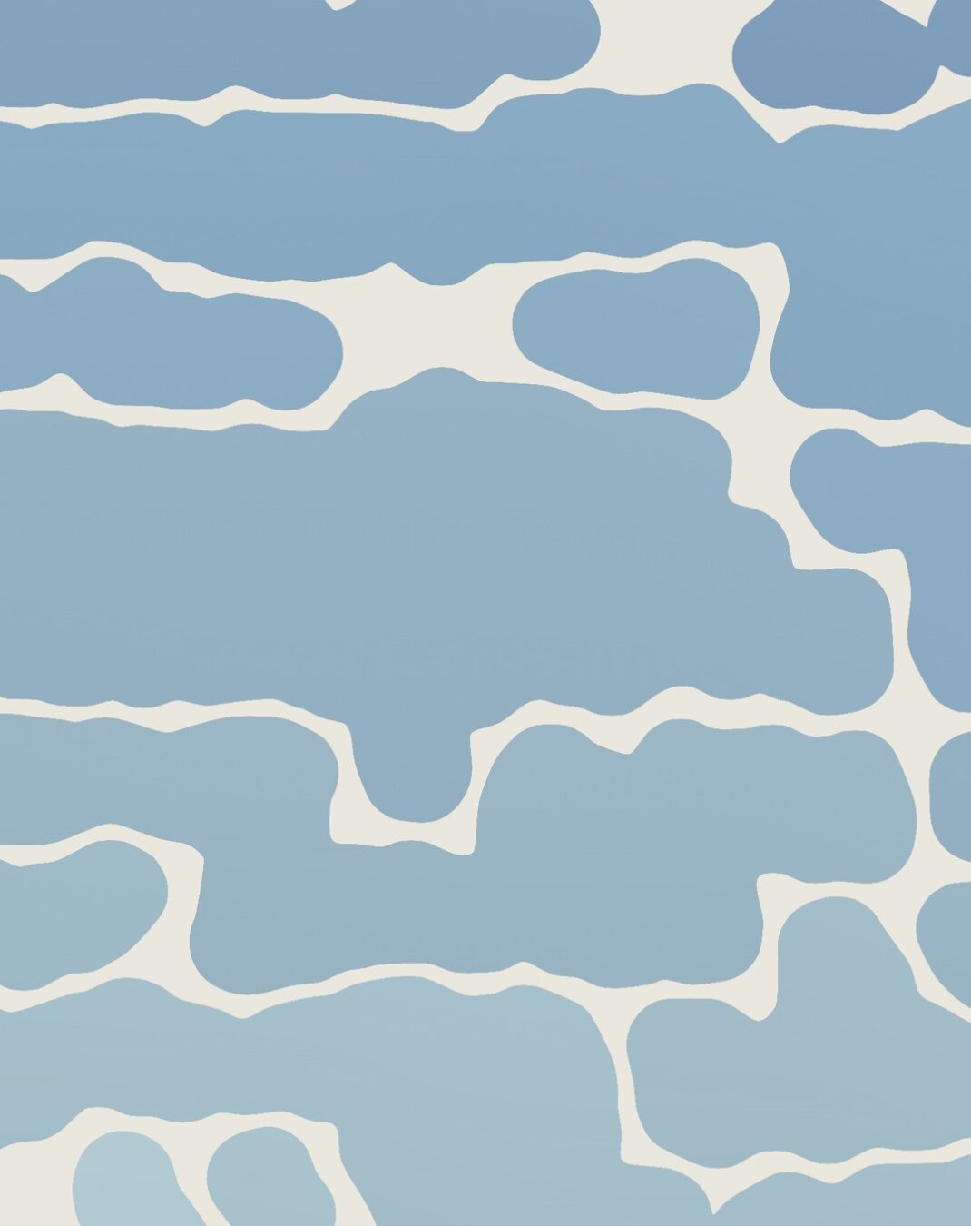 Close-up of the first image to show detail of the shapes, which are rounded but inter-relate to each other in a way that suggests an imperfect grid.