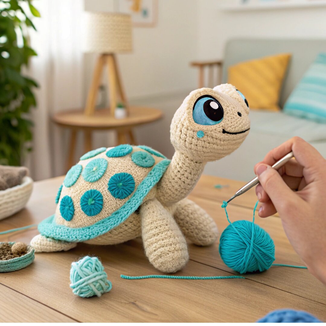 ‏This handmade crochet turtle took me nearly three months to complete! I’d love to hear your thoughts about it. Do you agree with what this image represents, or do you see it differently? Feel free to interact with my post and send me your personal opinions in a private message!