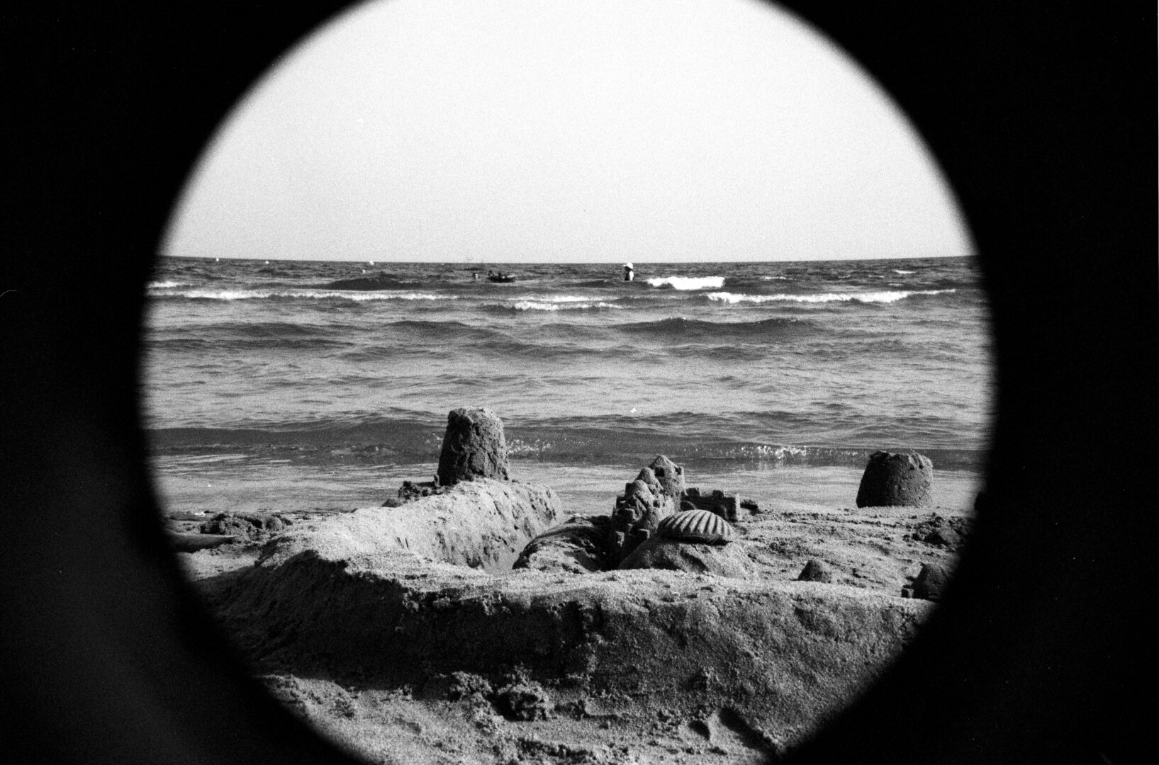 Sandcastle straight ahead