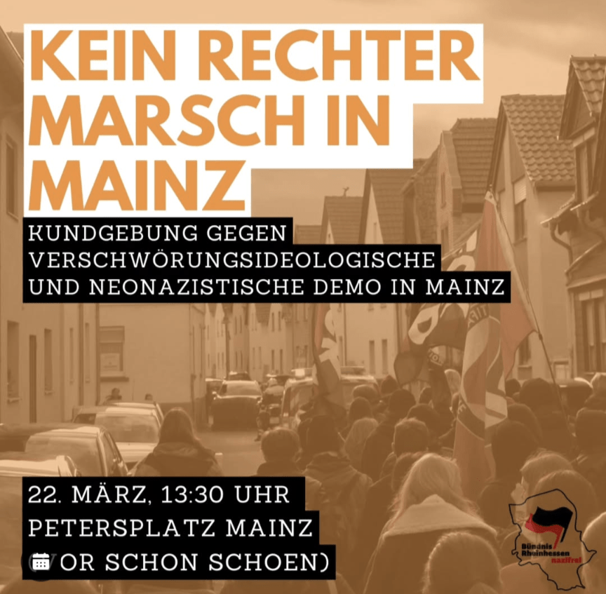 share pic für die Kundgebung gegen eine Neonazi-Demo in Mainz am 22.03