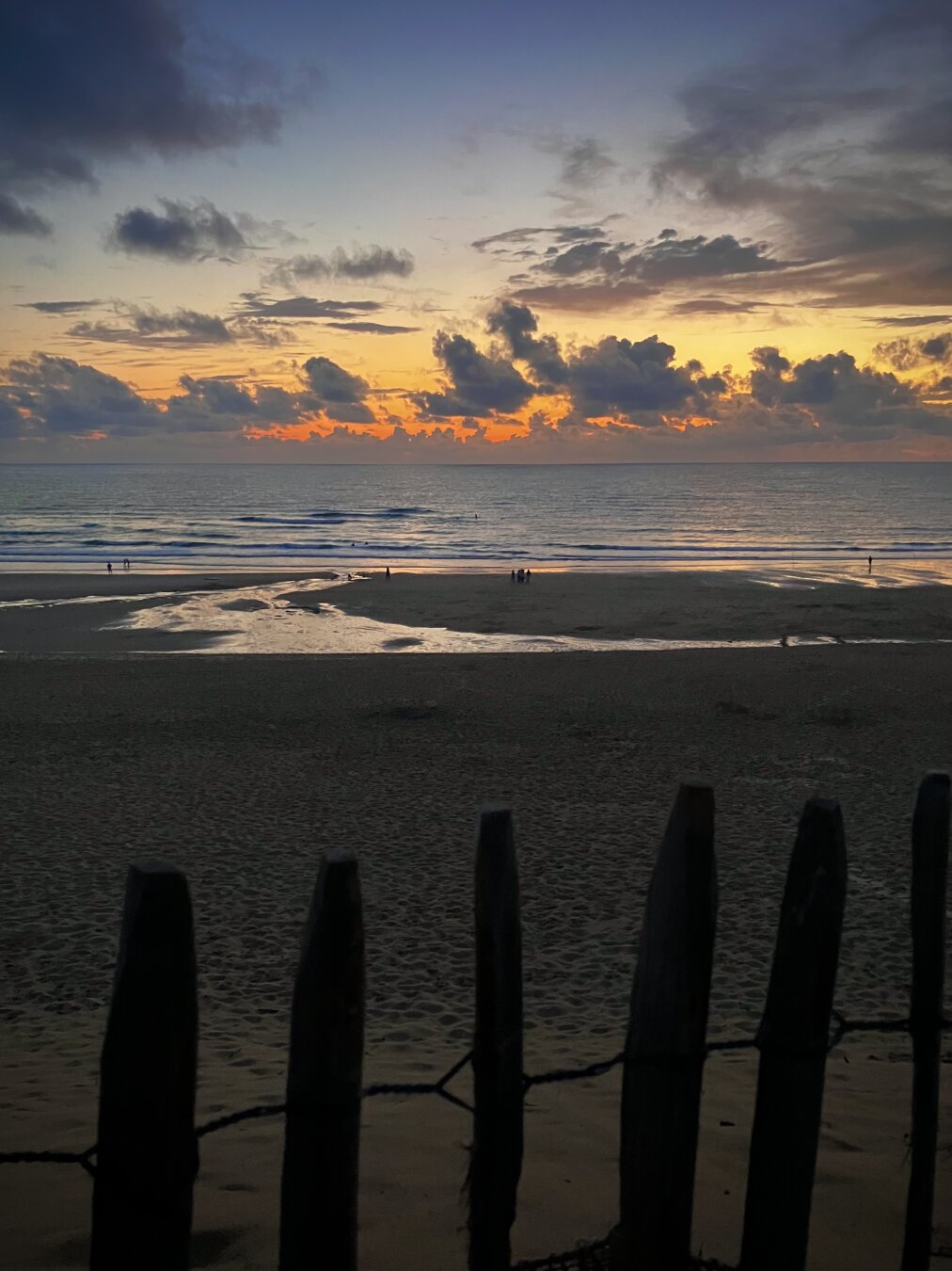 Sunset in Carcans-plage, France
