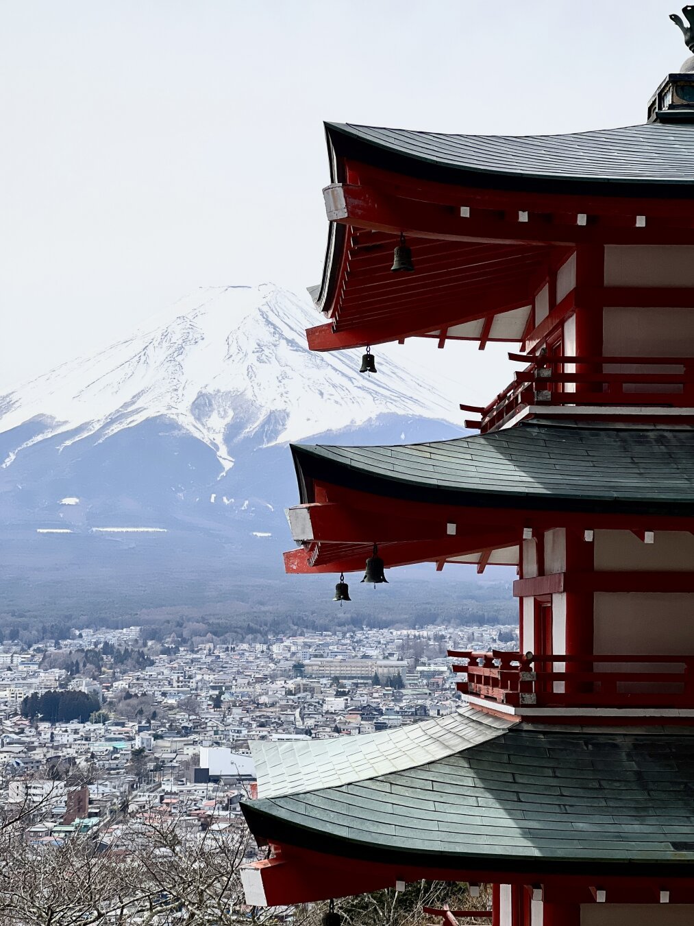 Mount Fuji view from Pagoda