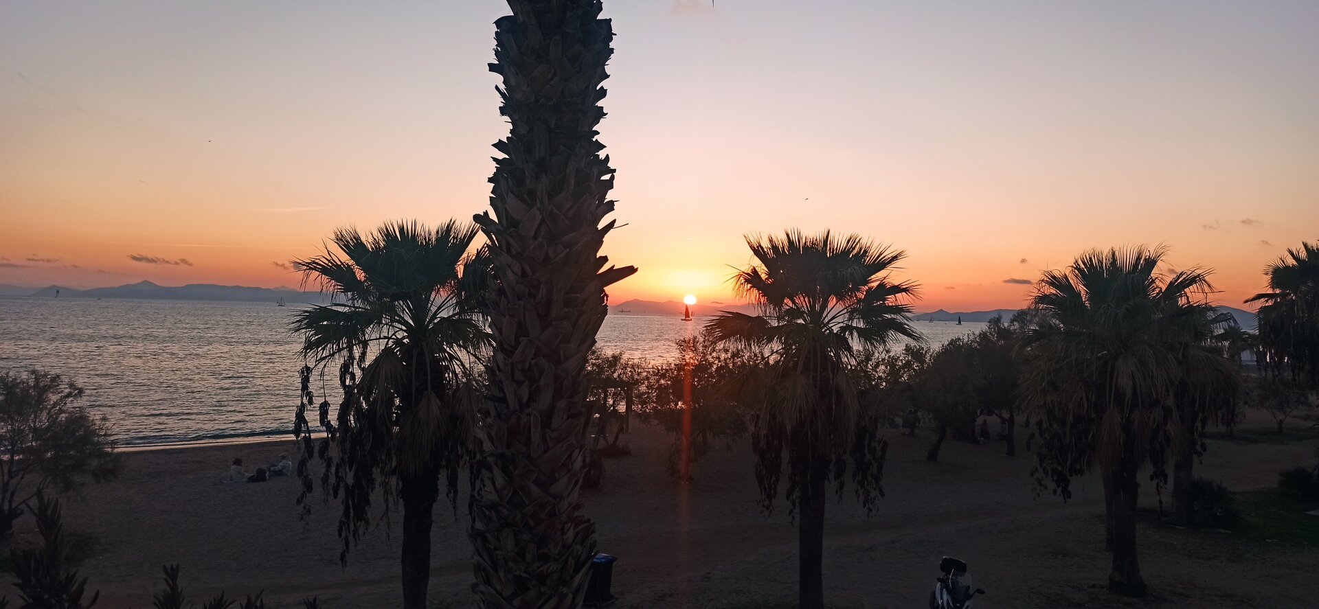 Bir günbatımı fotoğrafı