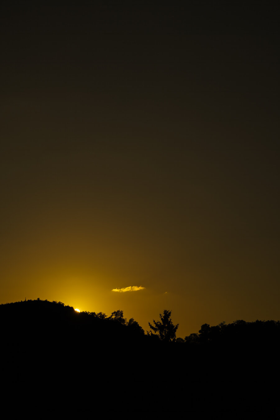 Minimalistische, goldene Stunde in Läufelfingen (BL, Schweiz).