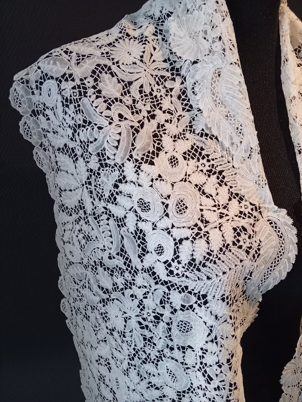 Detail of lace clothing