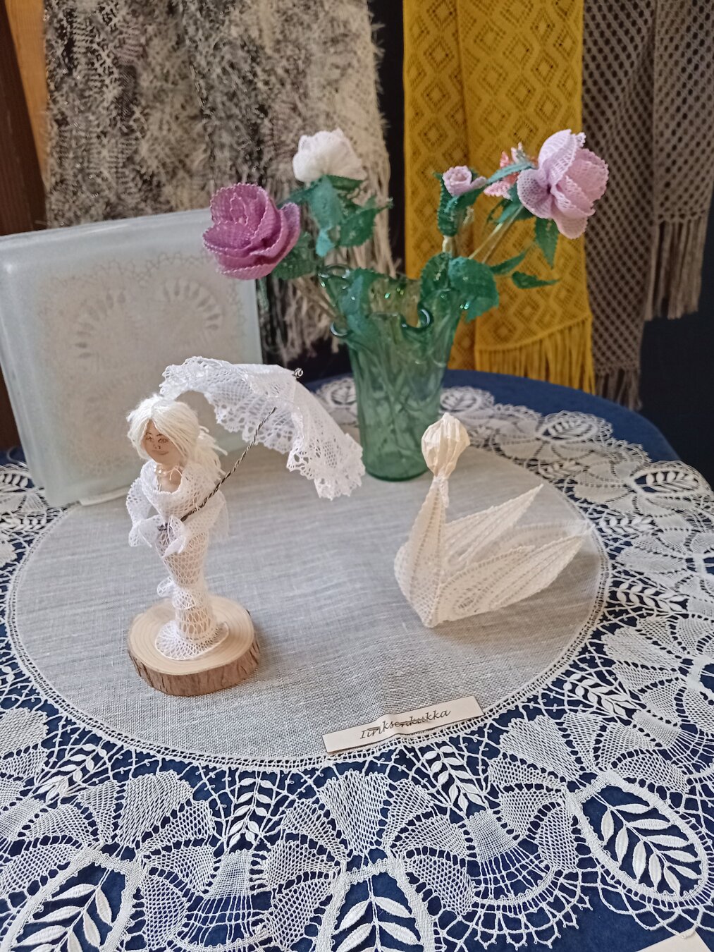 Lace doily and lace decorations