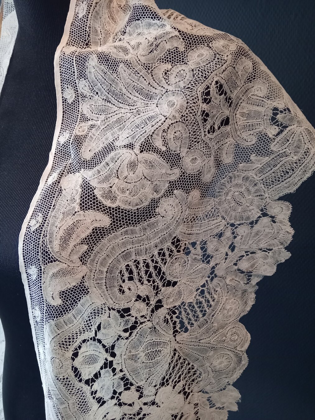 Detail of lace clothing