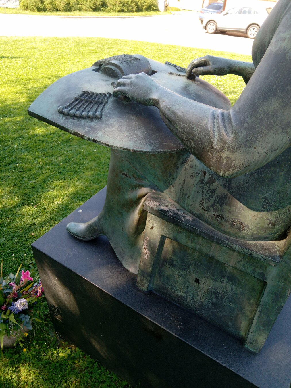 Detail of statue