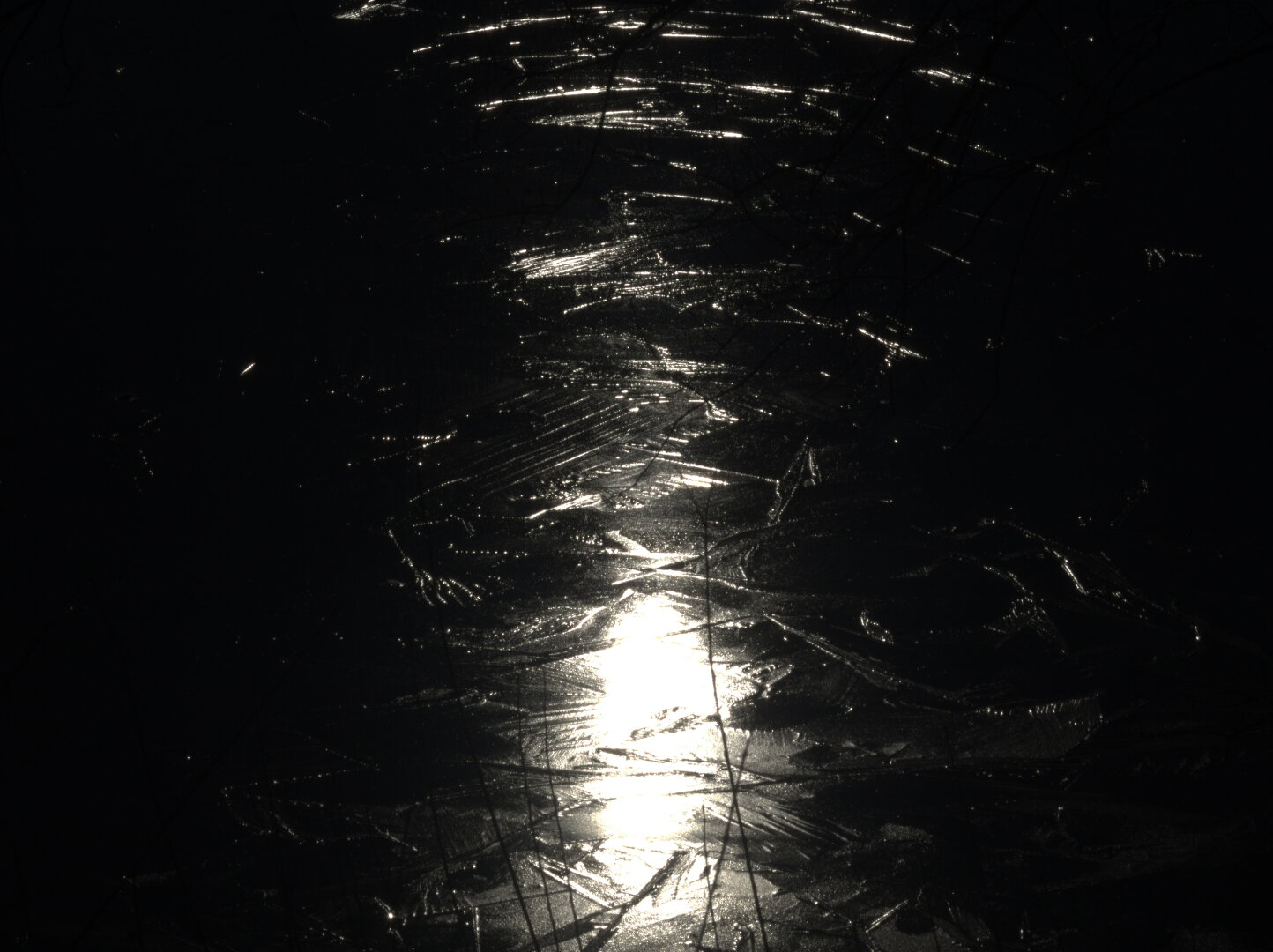 Frozen lake