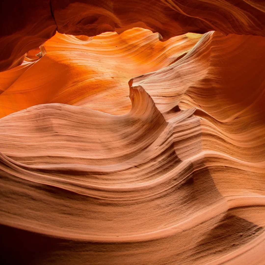 Photo of the wall of the canyon.