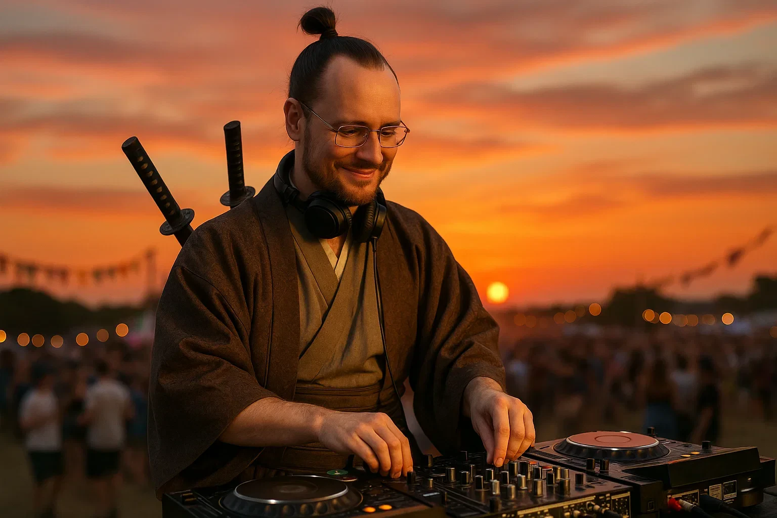 🎧 DJ of a Thousand Faces — A Photo Album of My Transformations (Created with AI)

This is me — in every one of these looks.
In this photo album, I transform into a DJ from different eras, cultures, and imaginary worlds. From a noble samurai to a fierce Viking, from a desert warrior in Dune style to a masked Anonymous rebel — each look isn't just a costume. It's a creative extension of myself, reimagined through the lens of artificial intelligence.

Every image is the result of blending my imagination with the power of generative AI. I experiment with visual identity, style, and cultural symbolism to show that music — like appearance — knows no boundaries.

This isn’t just a photo session. It’s my visual set. It’s a new way of self-expression.
This is me — like you’ve never seen before. And it was all created without a camera — in collaboration with a neural network.