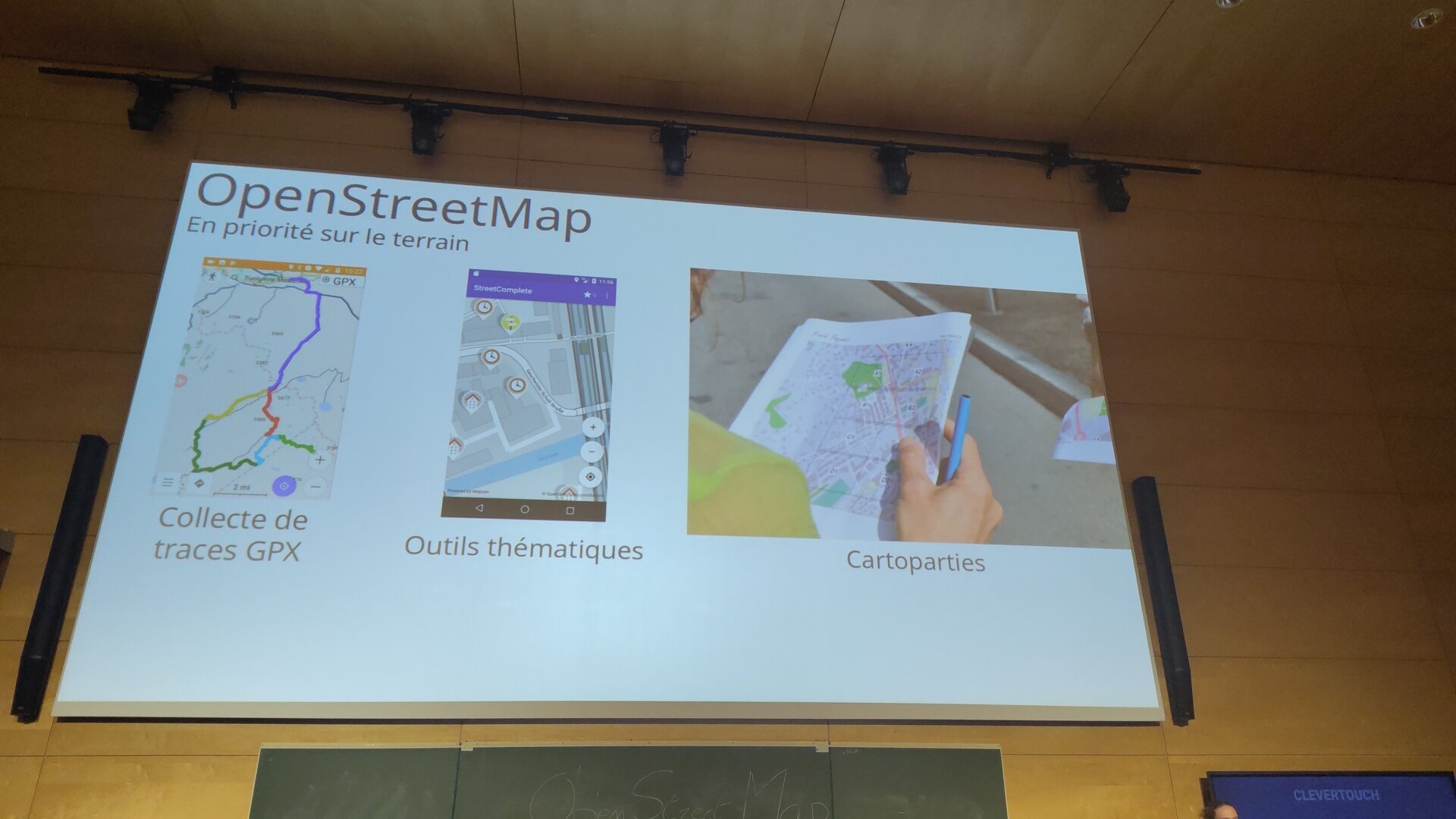 Slide de présentation State of the Map 2026