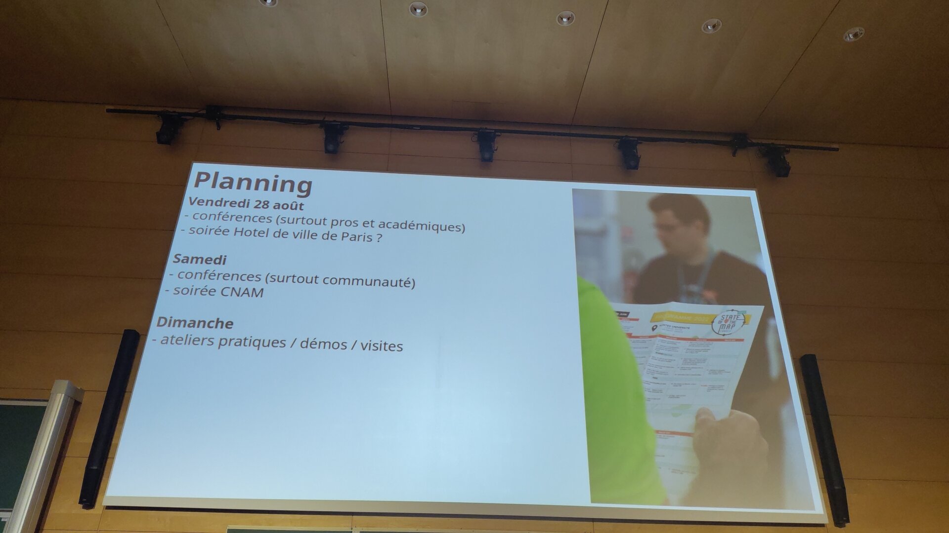 Slide de présentation State of the Map 2026