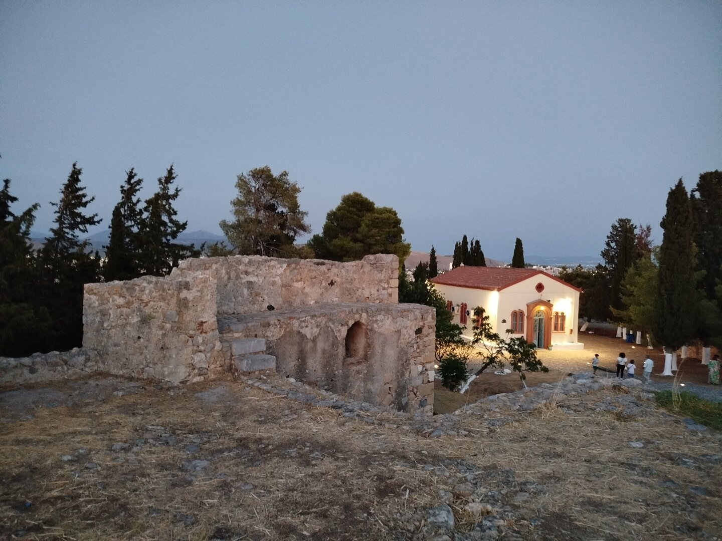 Photo from inside of Karababa #castle in #Chalkida #Greece