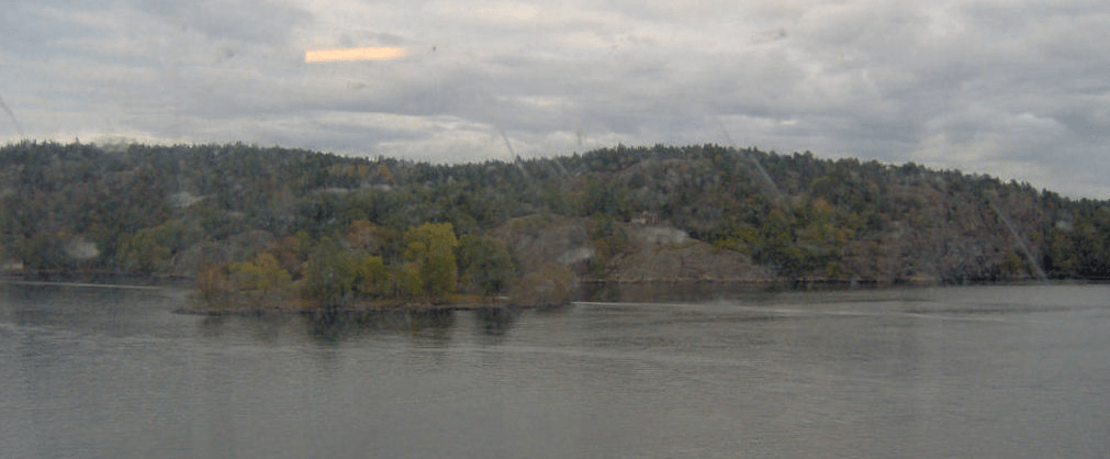 Forested islands in the Stockholm bay