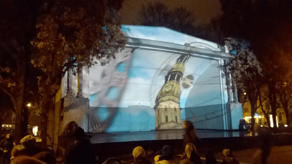 Similar to above, except, the tower has moved a bit away and the clock faces have changed